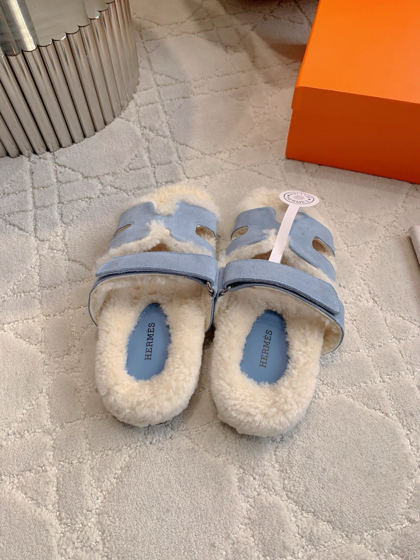PLUSH LINED COMFORT SANDALS WITH DOUBLE STRAP DESIGN