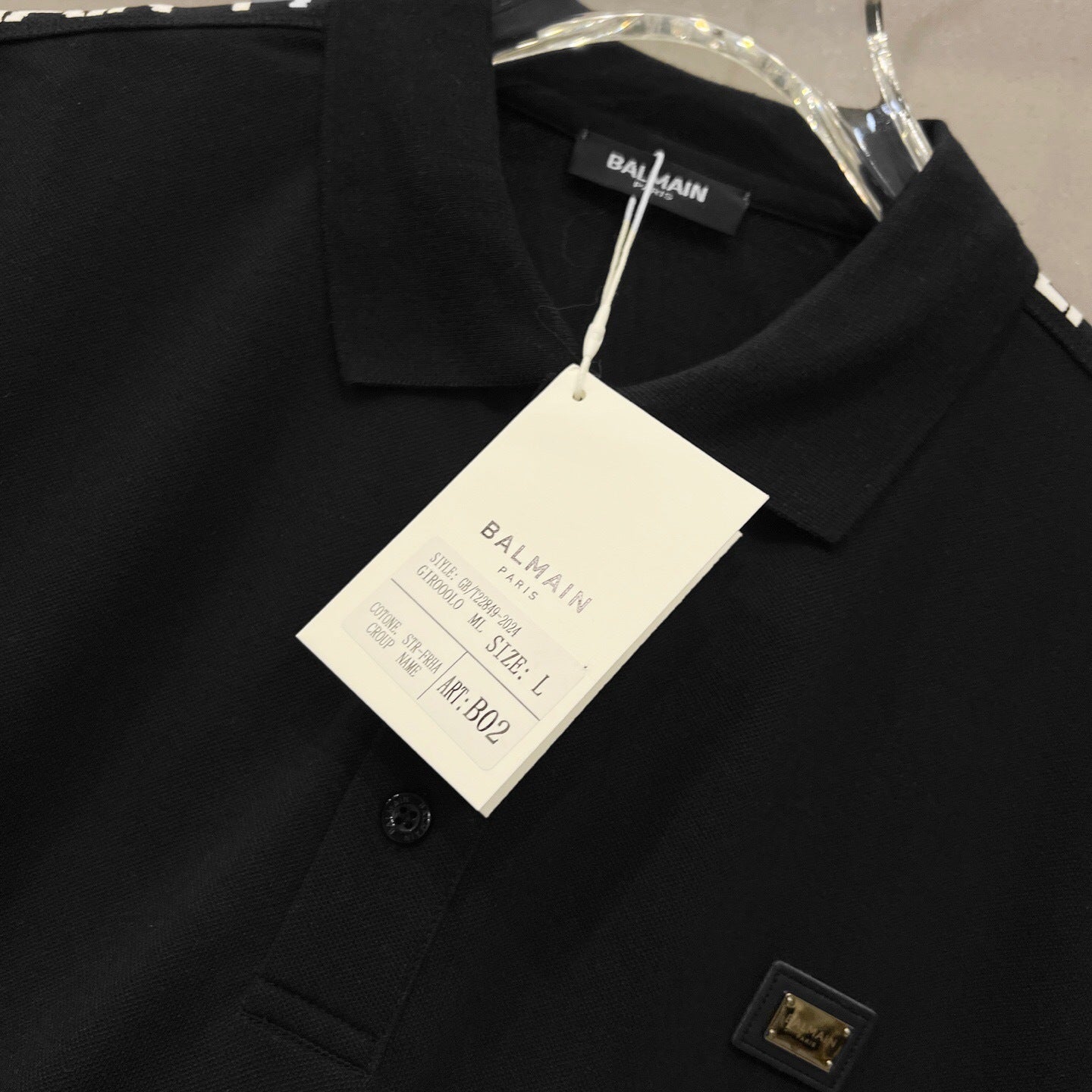 LOGO TAPE TRIM POLO SHIRT