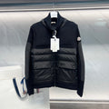 MEN'S QUILTED KNIT HYBRID ZIP-UP JACKET