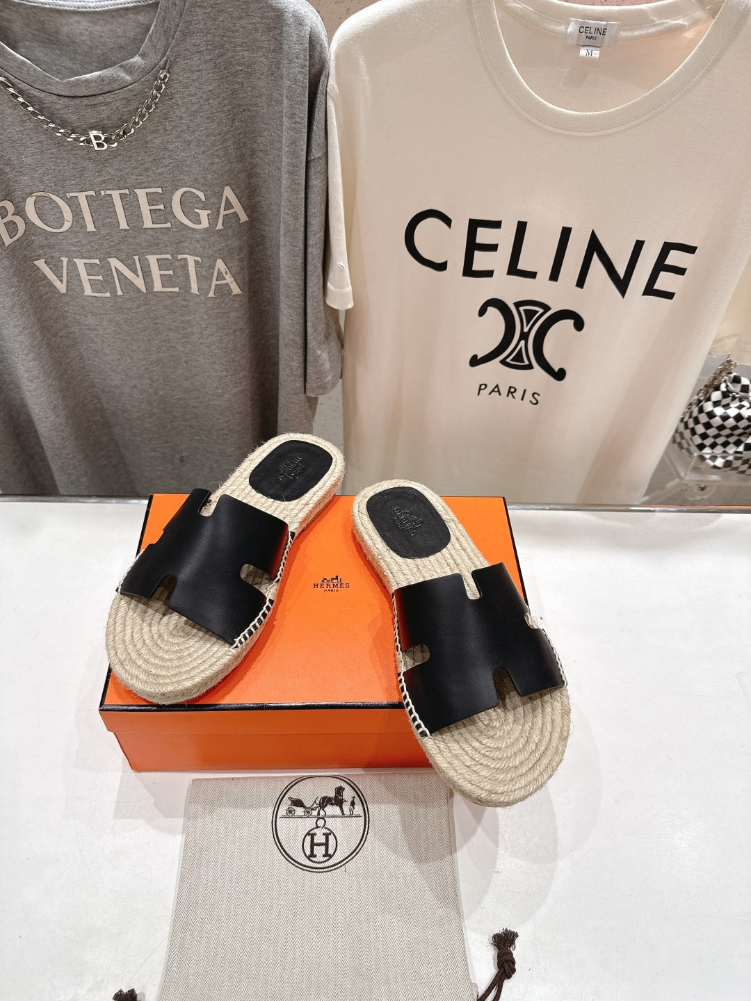 ESPADRILLE STYLE SANDALS WITH H-SHAPED UPPER