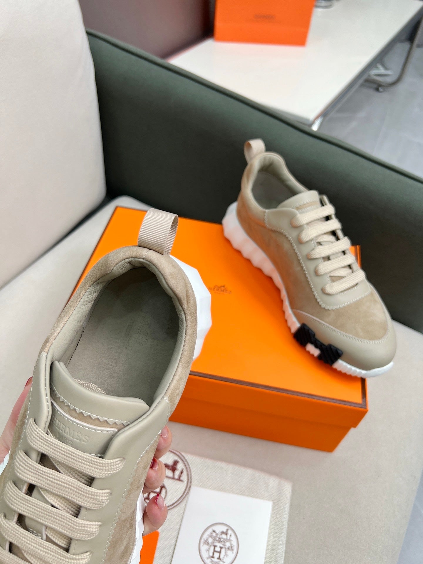 PREMIUM SUEDE PANEL LUXURY SNEAKERS