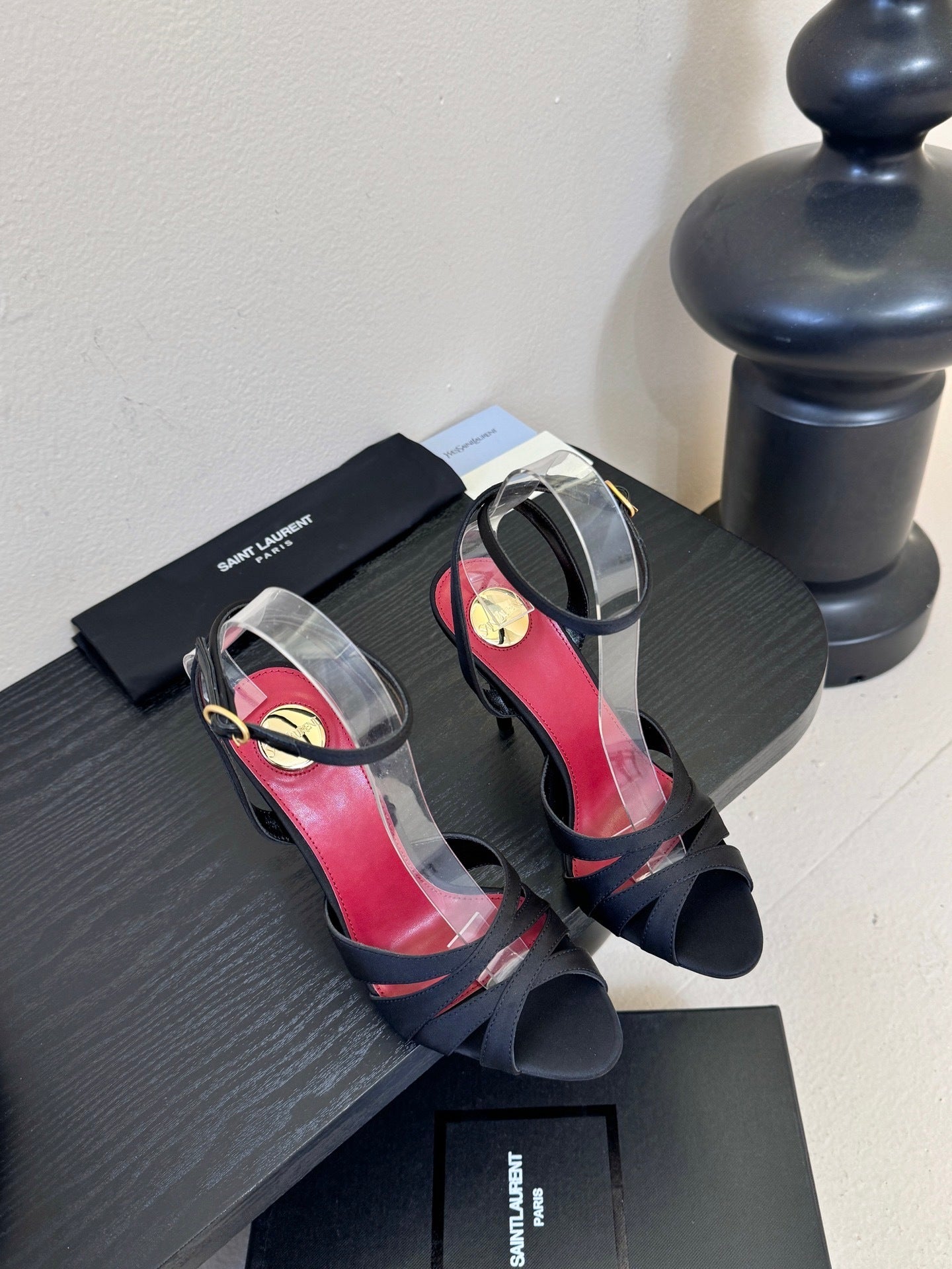 STRAPPY ANKLE-STRAP STILETTO SANDALS