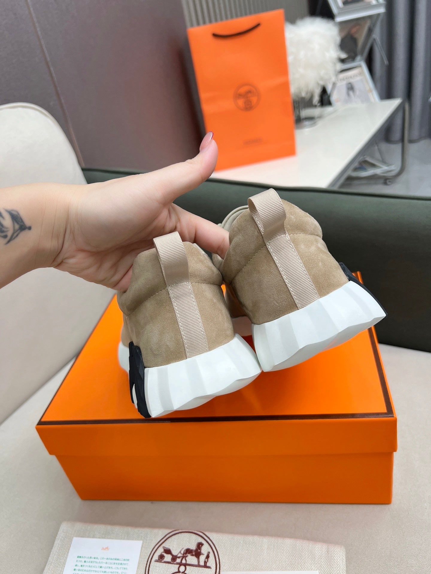 PREMIUM SUEDE PANEL LUXURY SNEAKERS