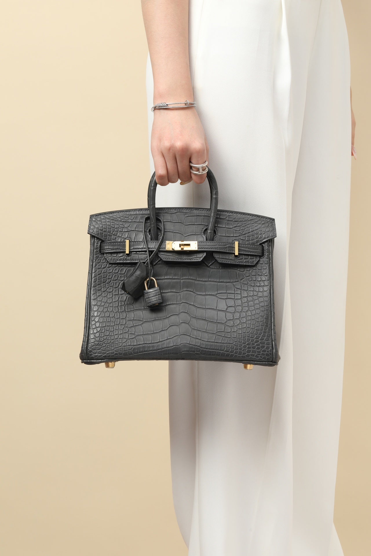 BLACK CROC BIRKIN