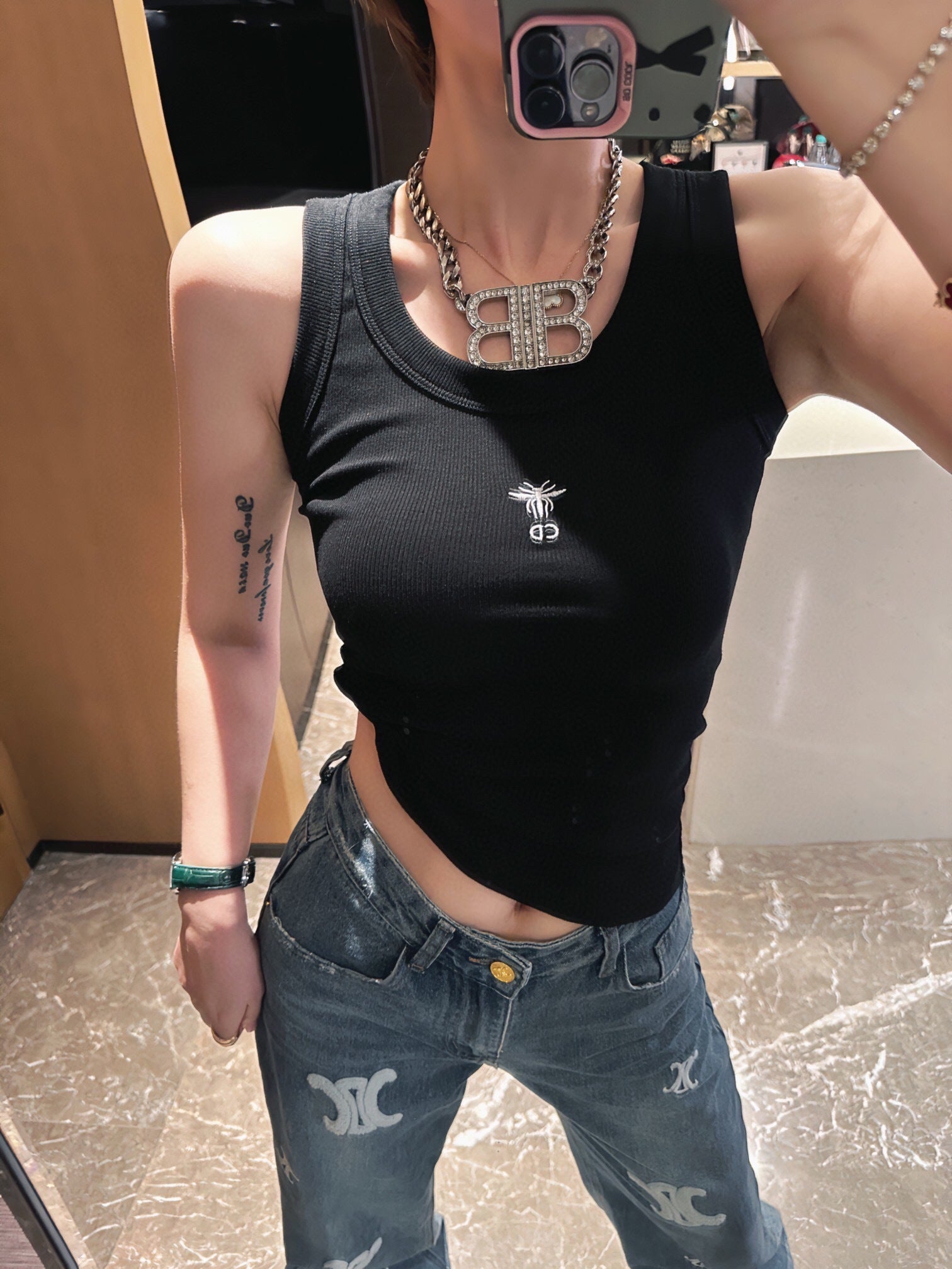 FITTED RIBBED TANK TOP