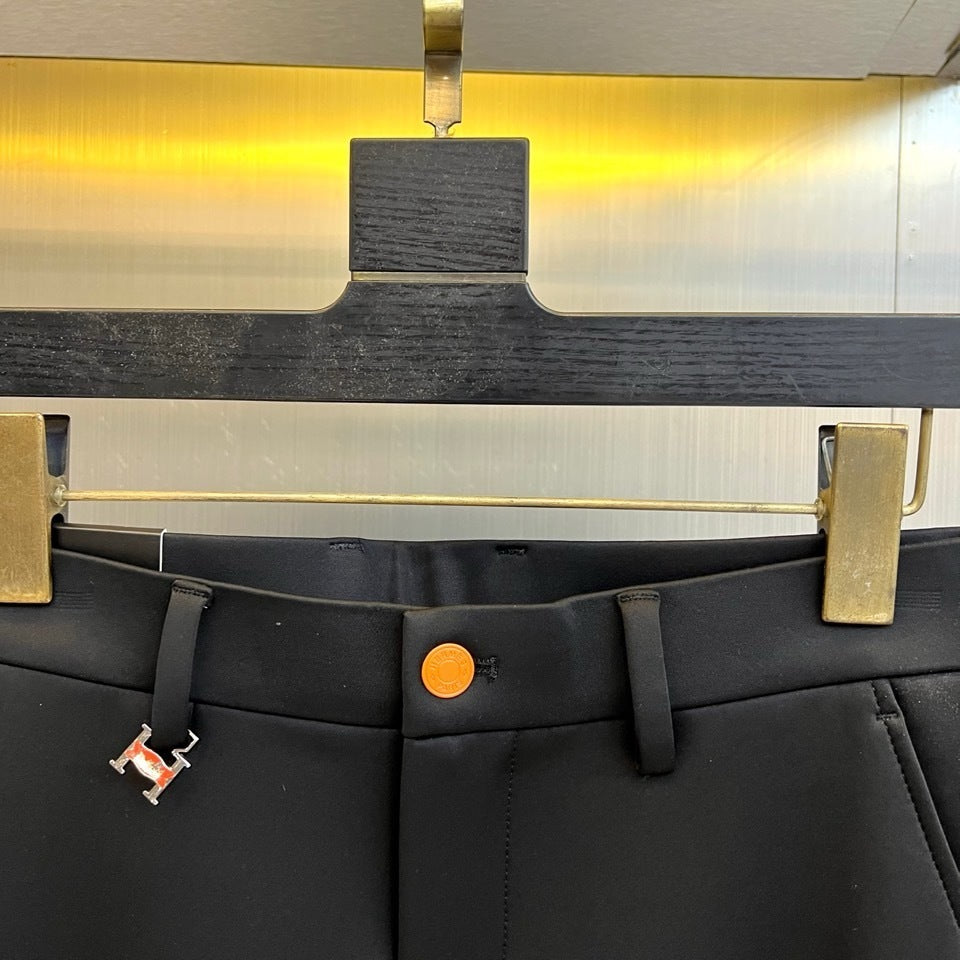 BLACK SLIM FIT CLASSIC TROUSERS