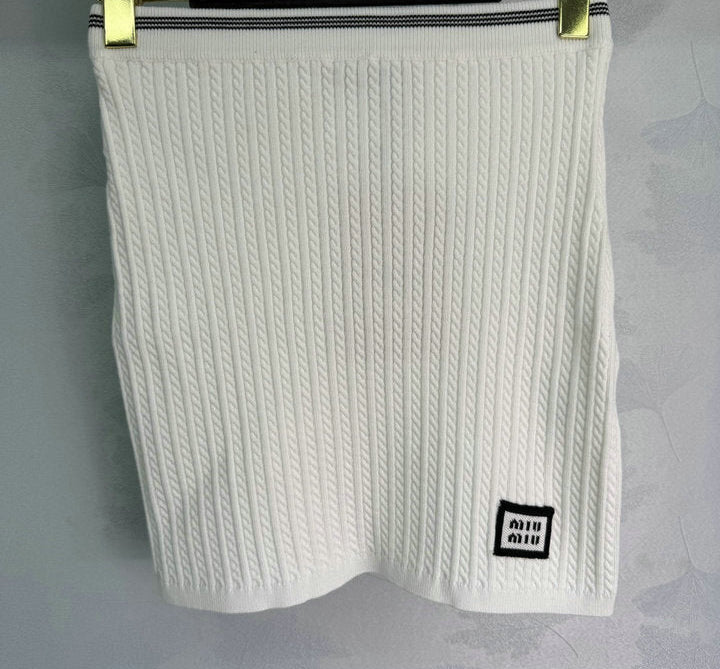 RIBBED KNIT TWO-PIECE SET