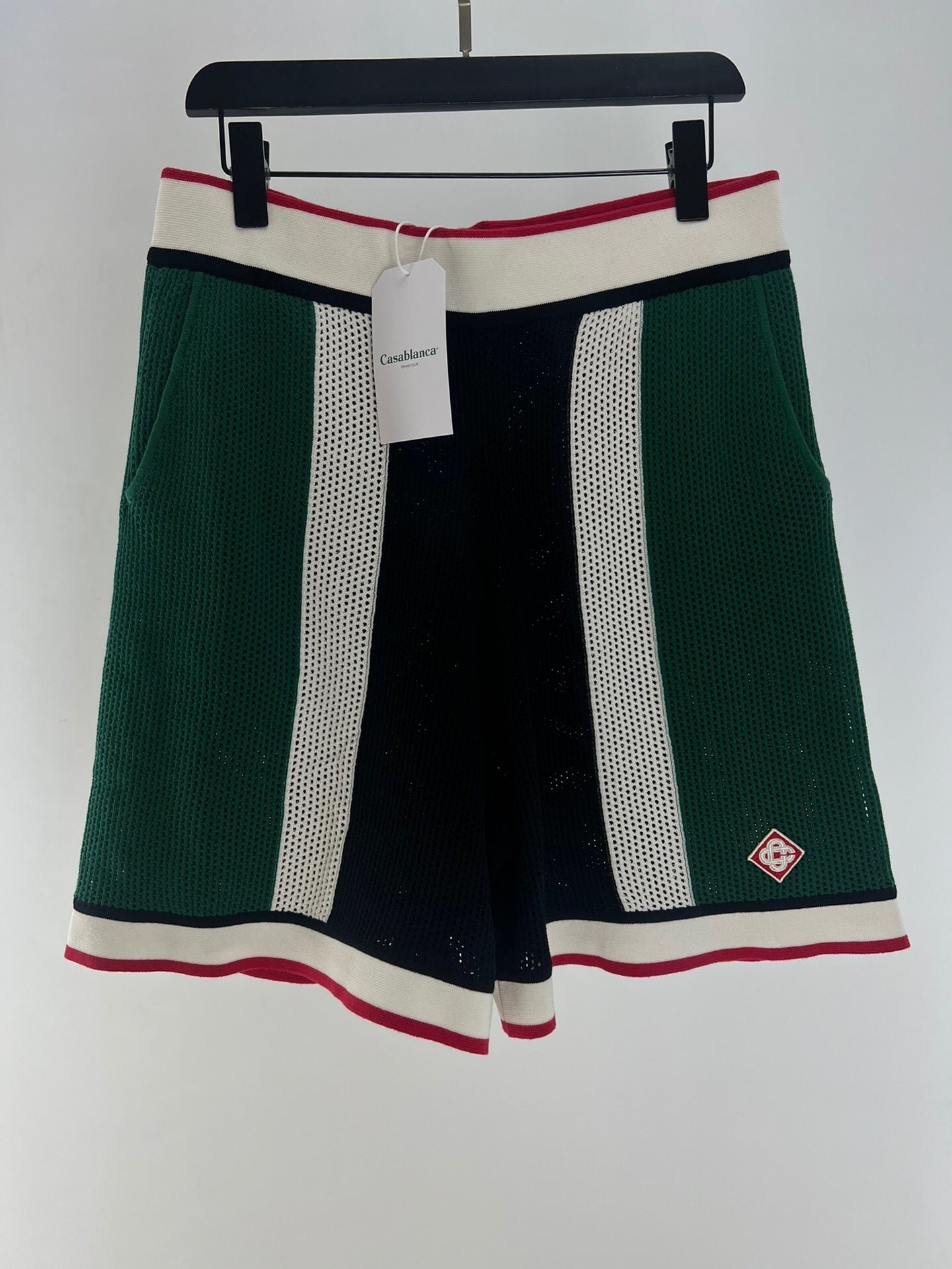 STRIPED KNIT SHORT SET