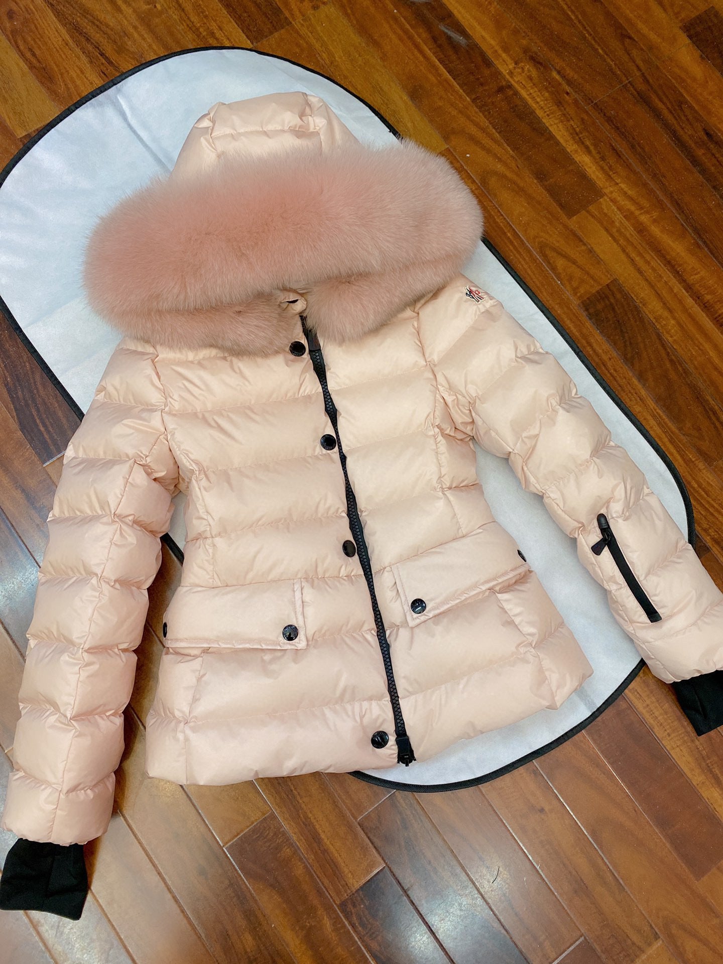 WOMEN’S FUR-TRIM HOODED PADDED WINTER JACKET