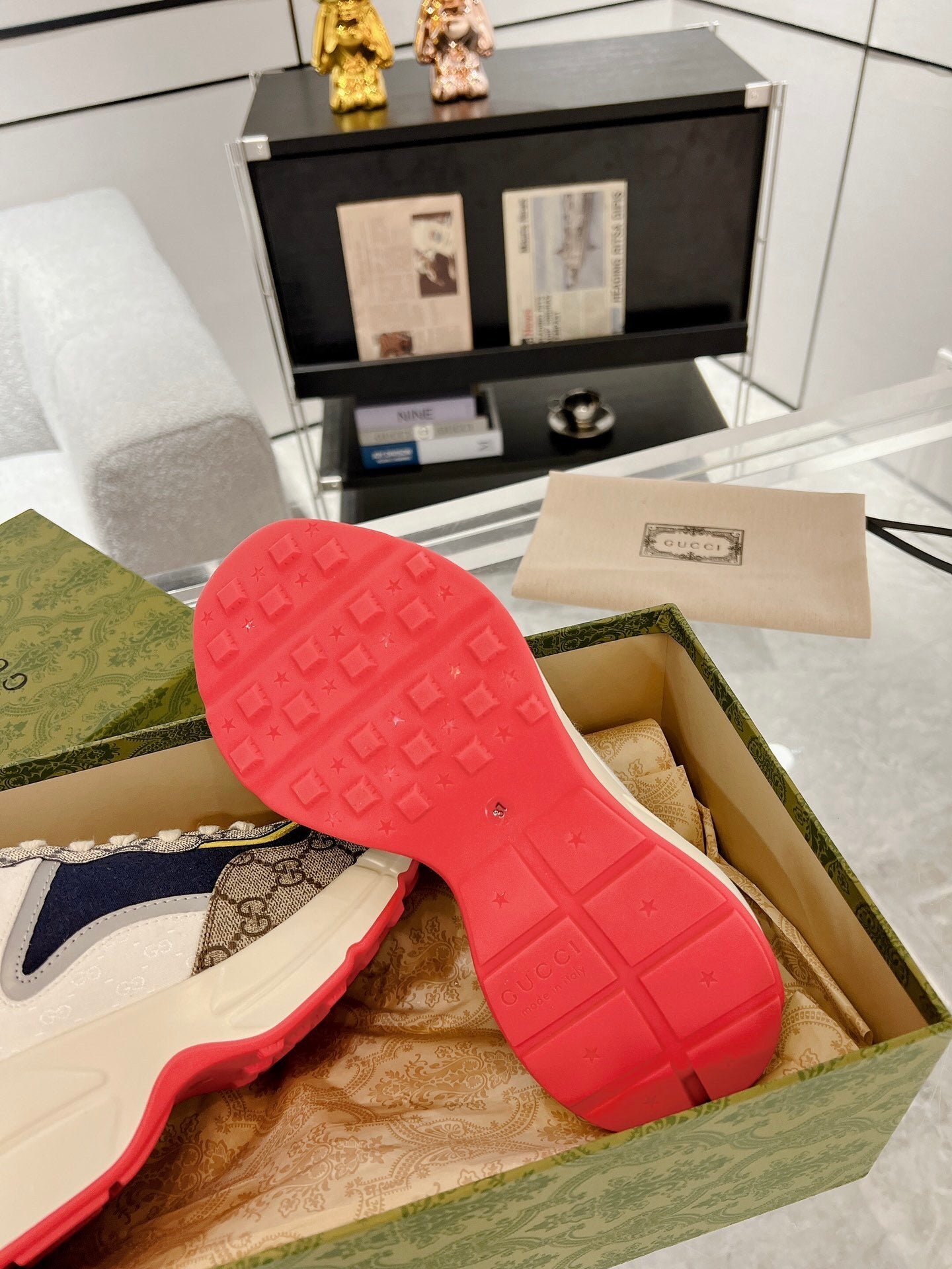 BEIGE NAVY MULTICOLOR SNEAKERS