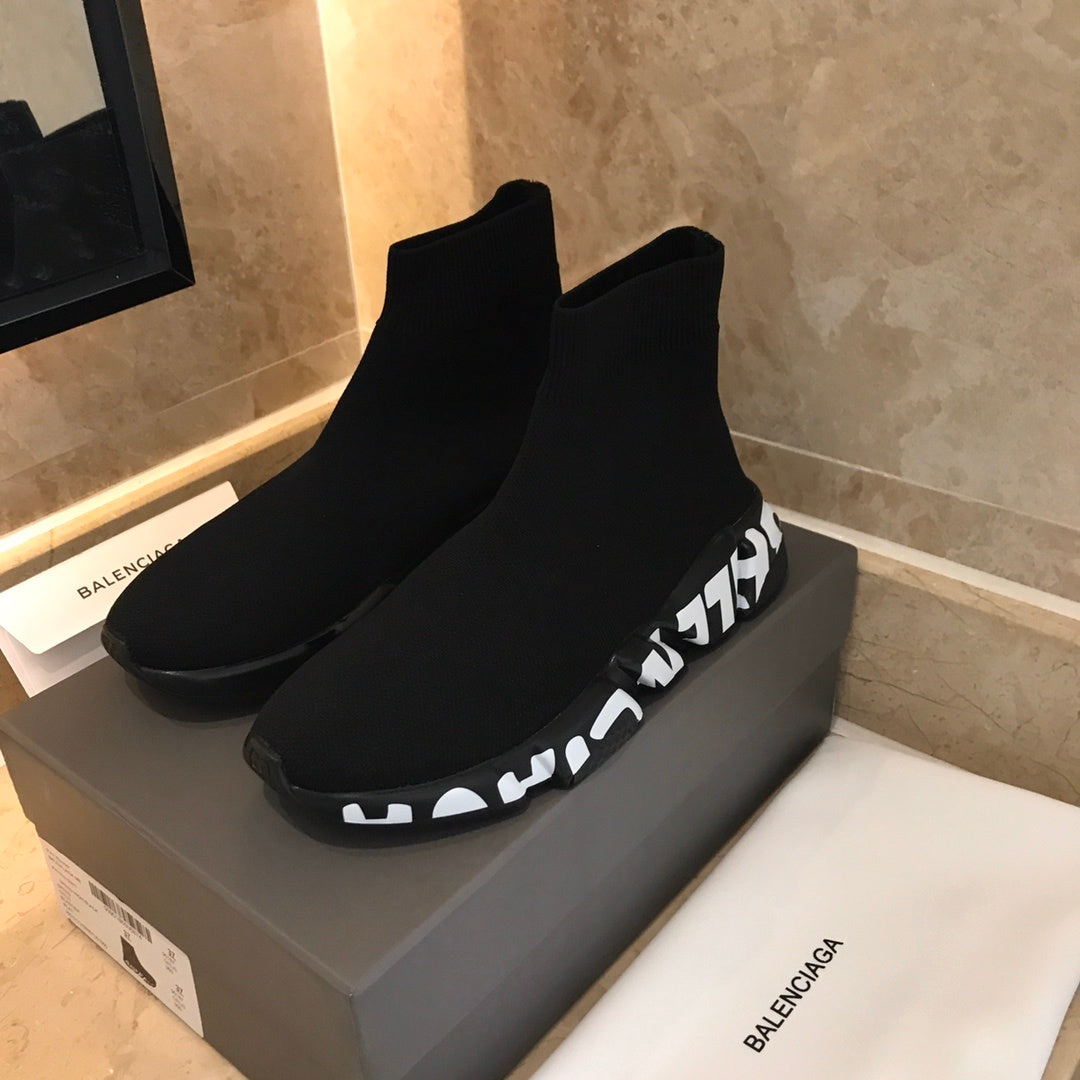 LOGO SOLE SOCK TRAINER SNEAKERS