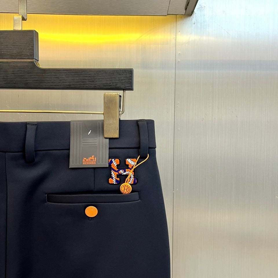 SLIM FIT BLACK TAILORED TROUSERS