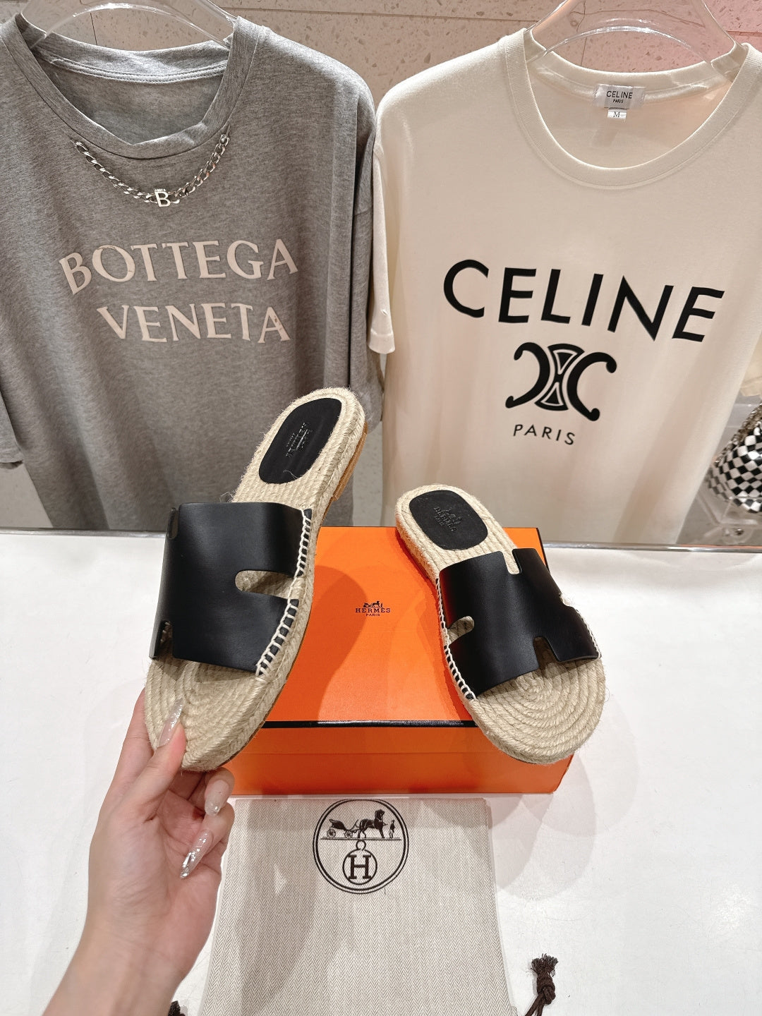 ESPADRILLE STYLE SANDALS WITH H-SHAPED UPPER