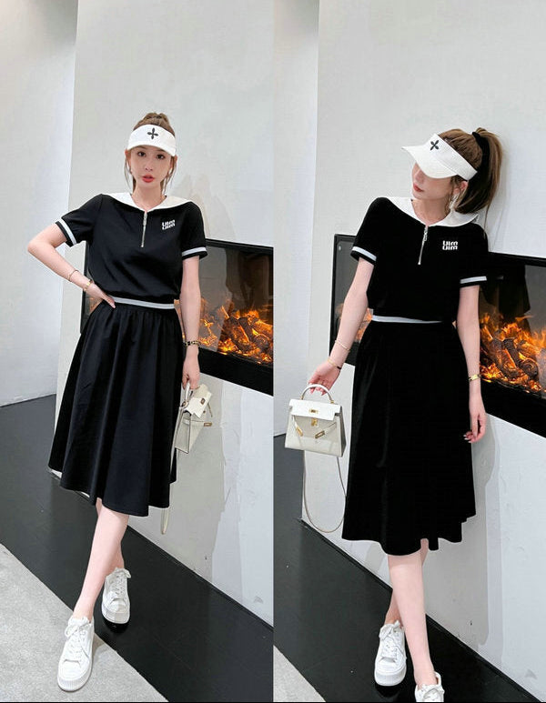 SPORTY MIDI SKIRT SET