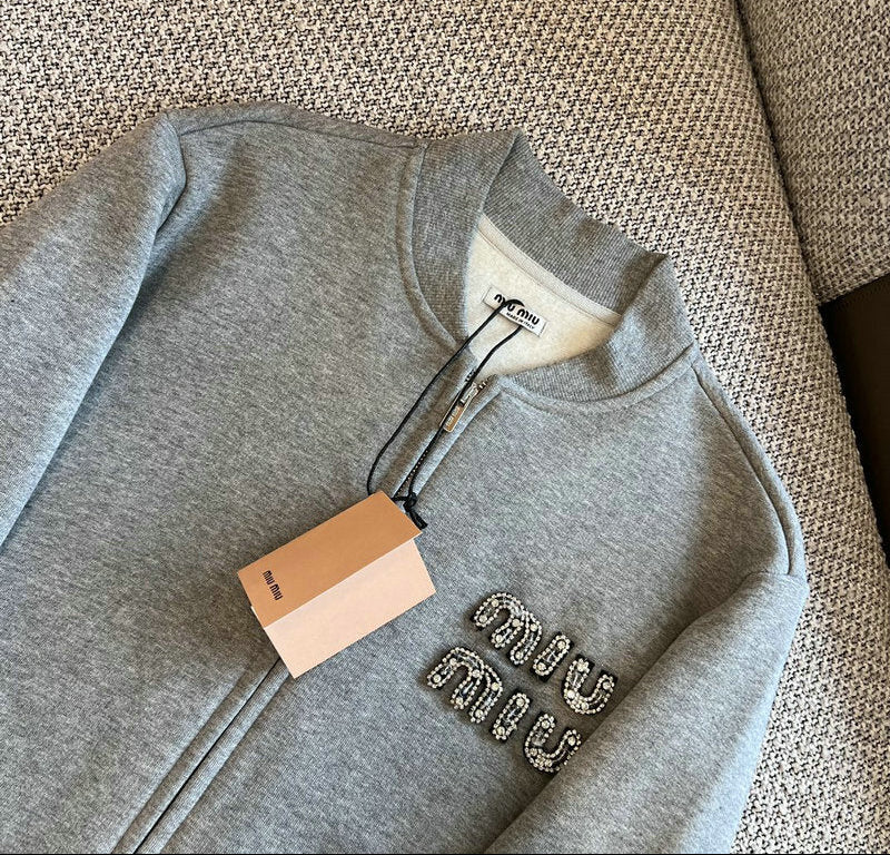 ZIP-UP CROPPED SWEATSHIRT