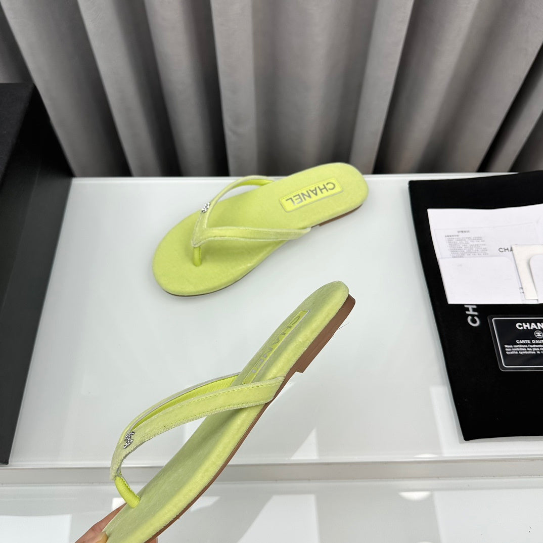 LIME FLIP FLOPS