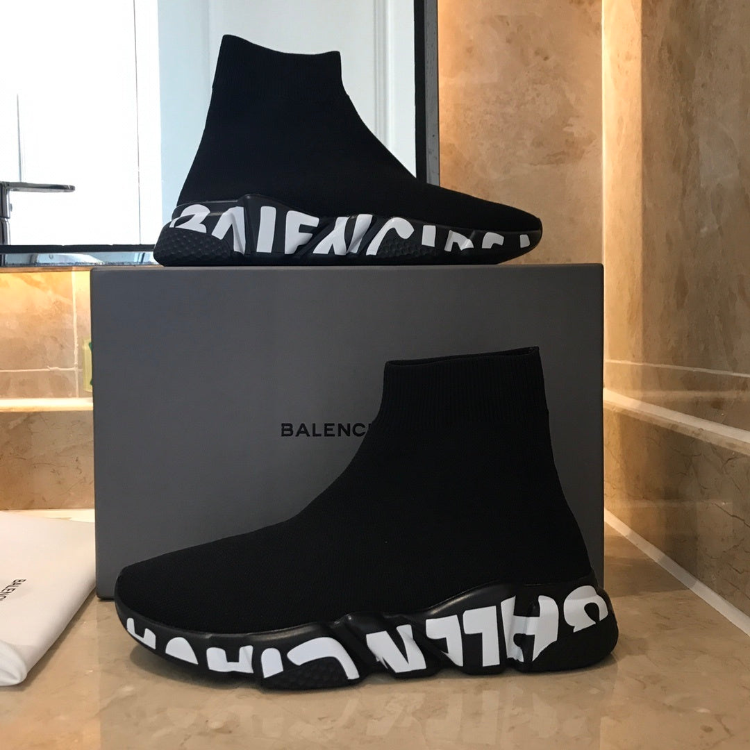 LOGO SOLE SOCK TRAINER SNEAKERS