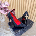 CRYSTAL EMBELLISHED STILETTO PUMPS – BLACK GLAM EDITION