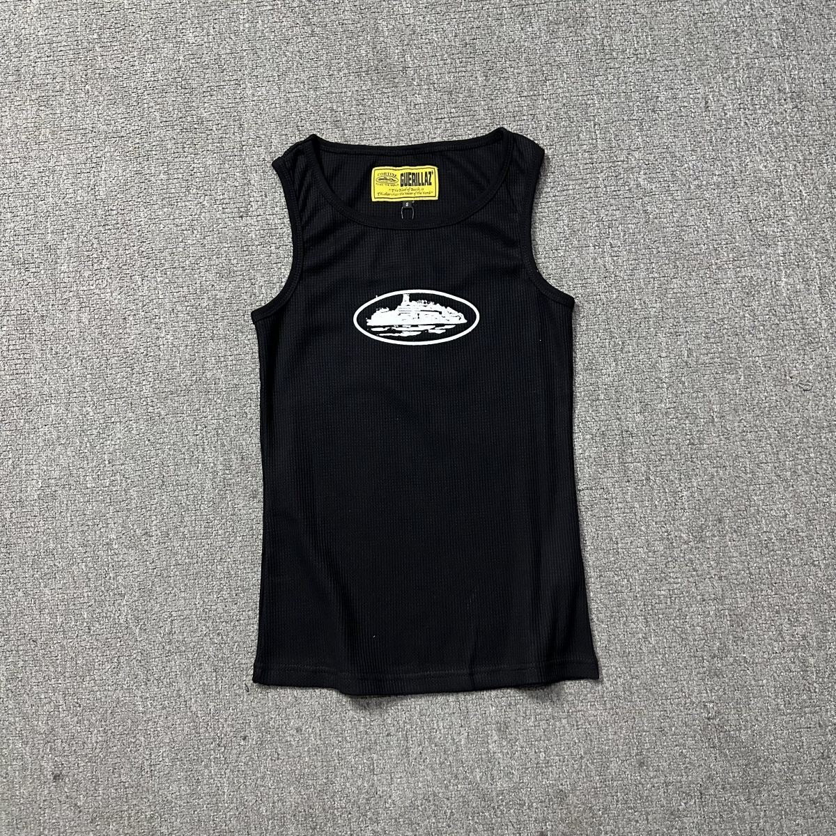 RIBBED GRAPHIC TANK TOP