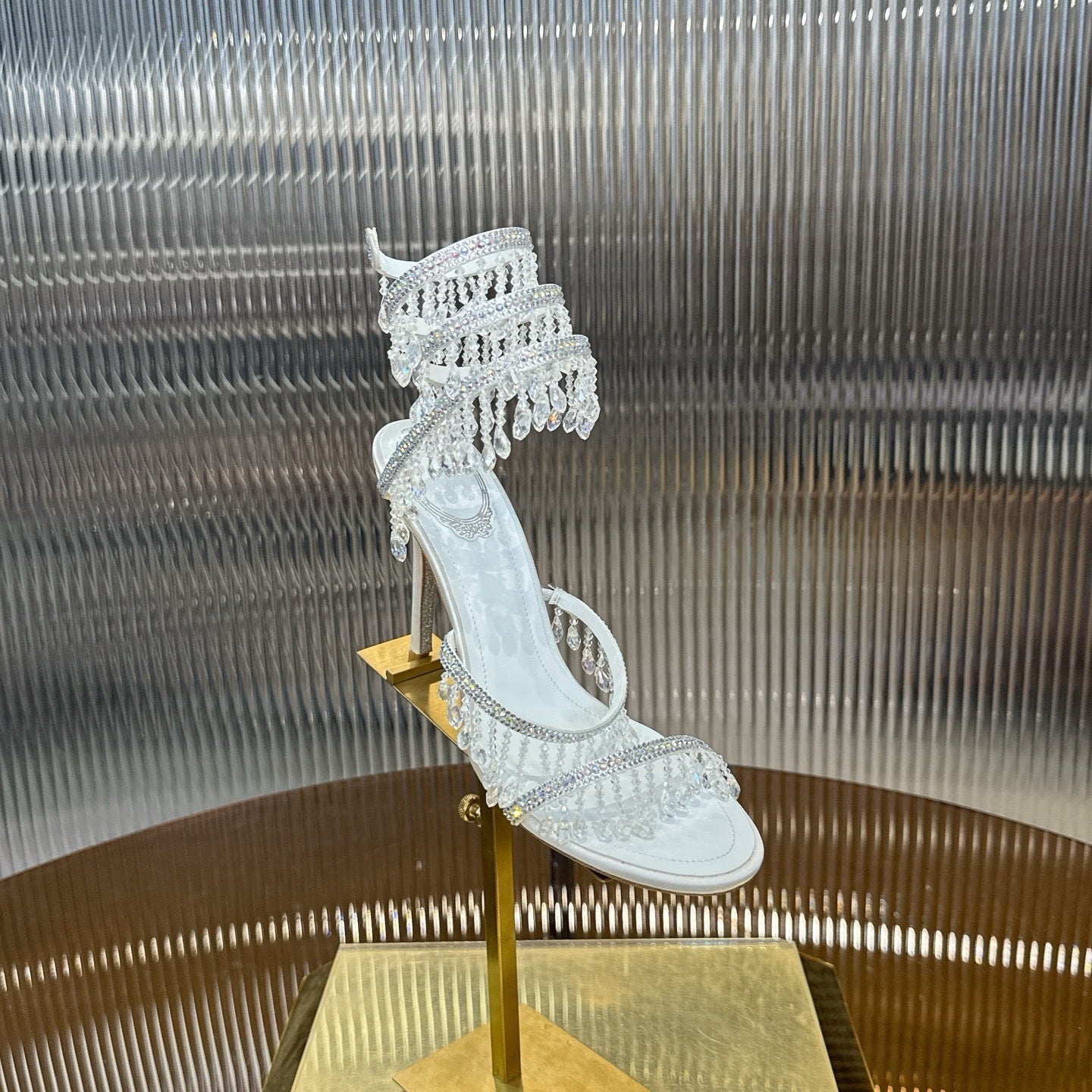 IVORY CASCADE HEELS