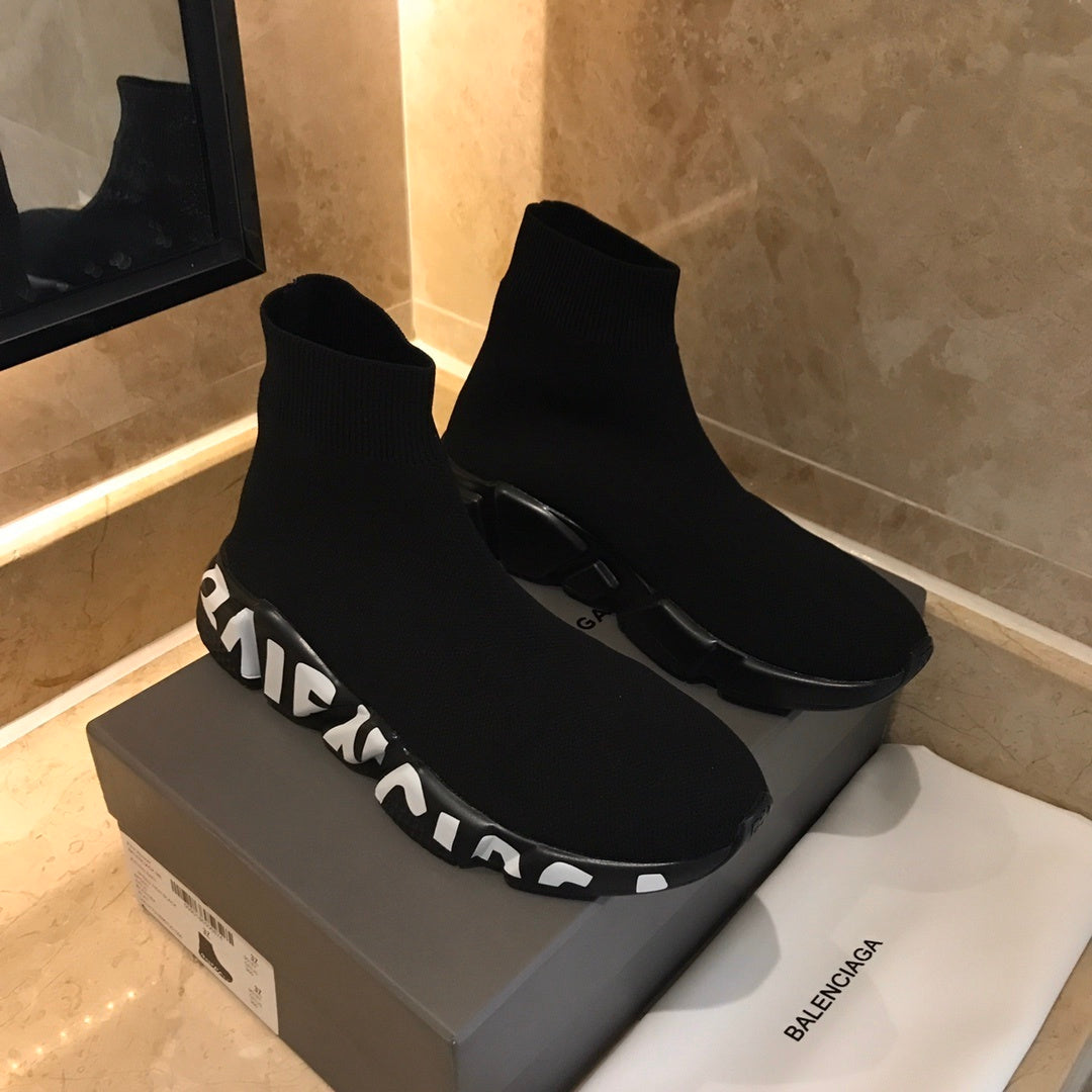 LOGO SOLE SOCK TRAINER SNEAKERS