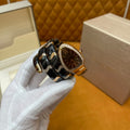 LUXURY SERPENT WATCH – GOLD & BLACK EDITION