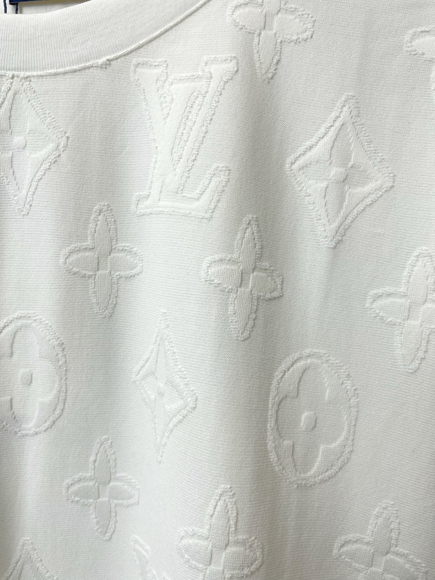 EMBOSSED MONOGRAM COTTON T-SHIRT