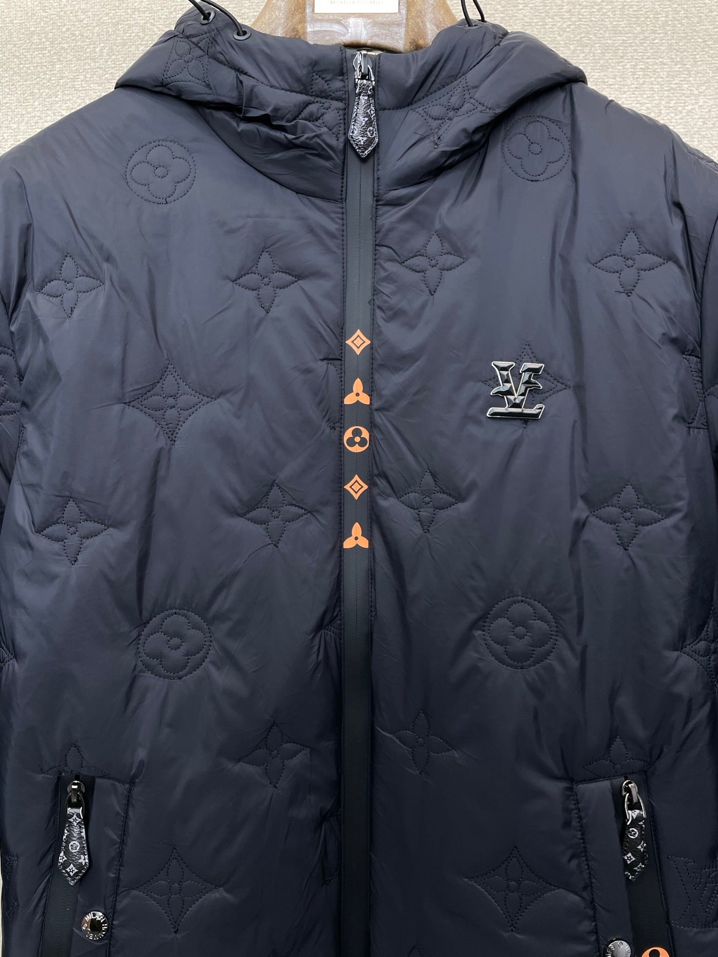 QUILTED INSULATED ZIP JACKET WITH HOOD