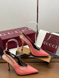 PINK PATENT SLINGBACK HEELS