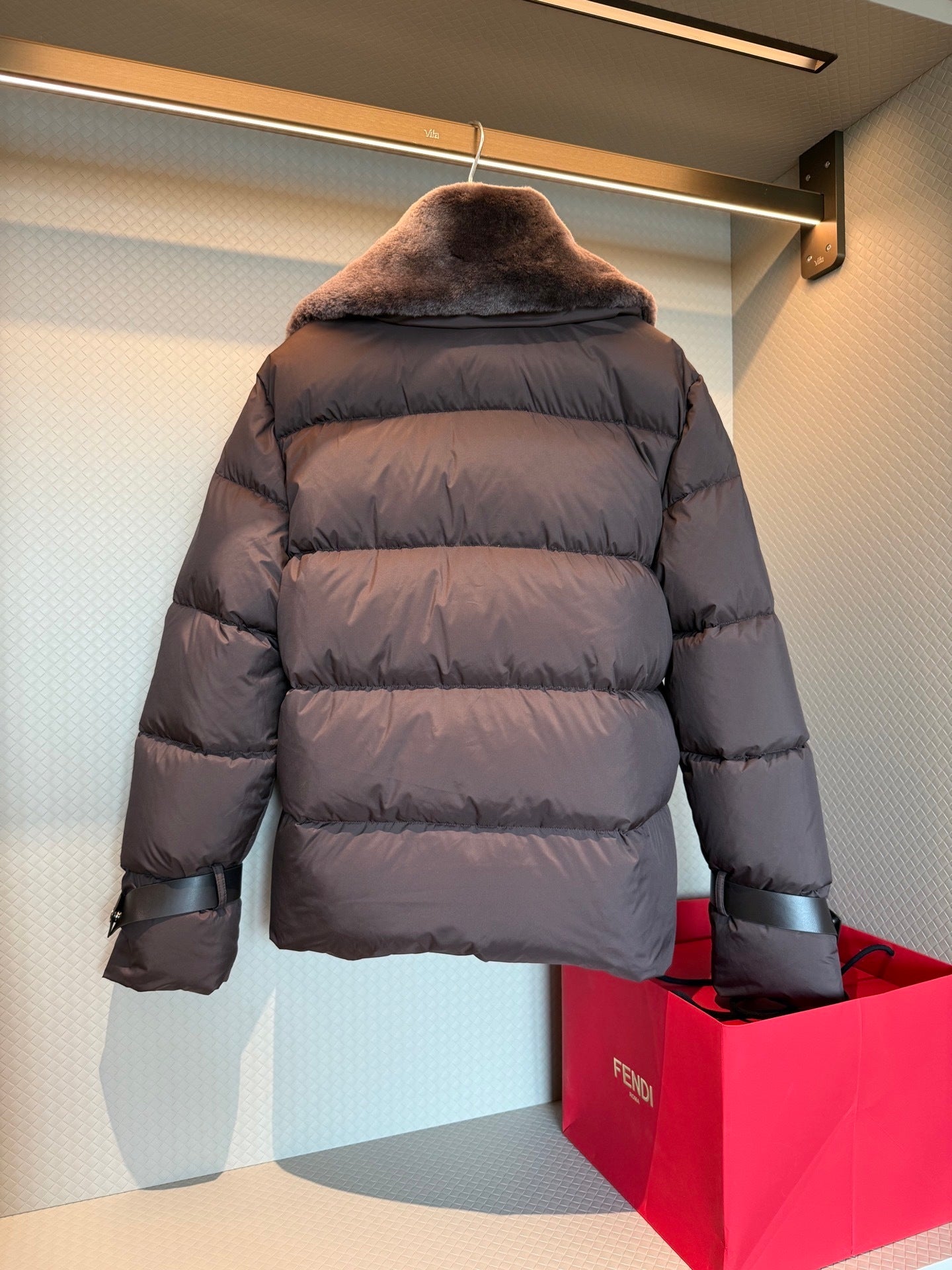 FUR COLLAR PUFFER JACKET