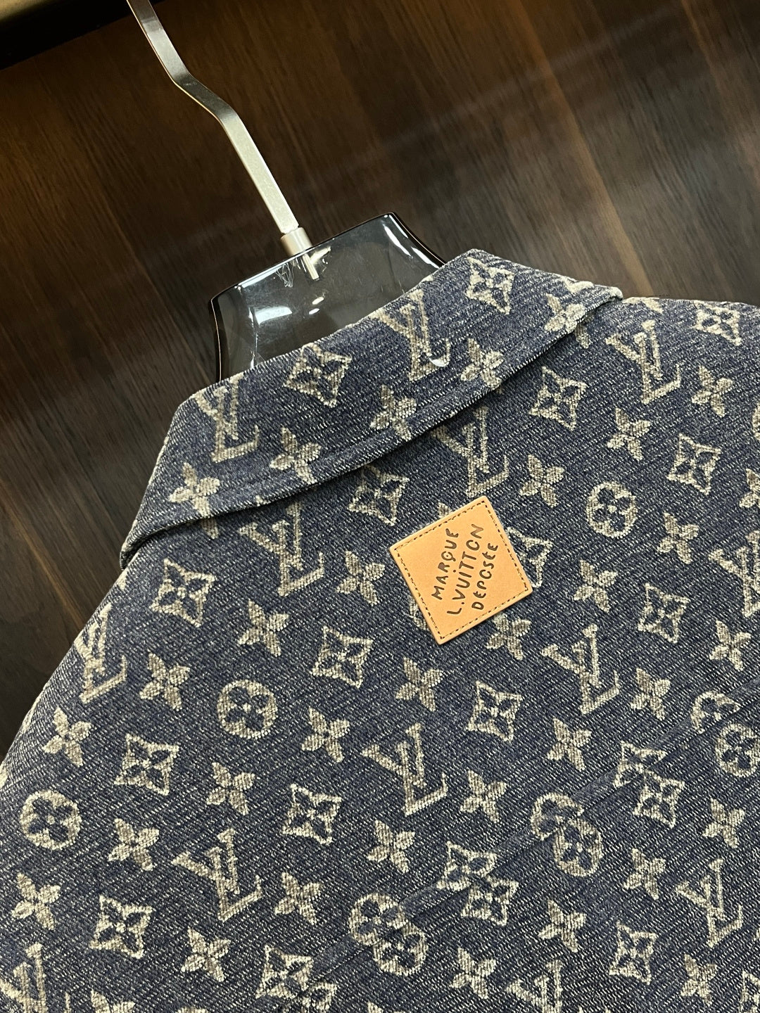 ALL-OVER PATTERN DENIM TRUCKER JACKET