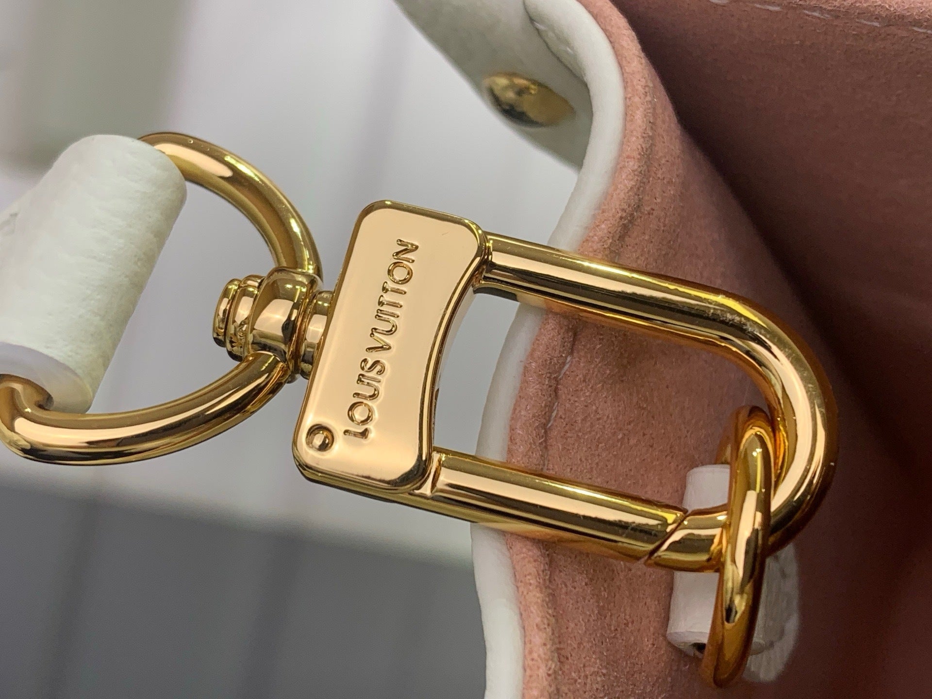 MONOGRAM DETAIL TOP HANDLE BAG