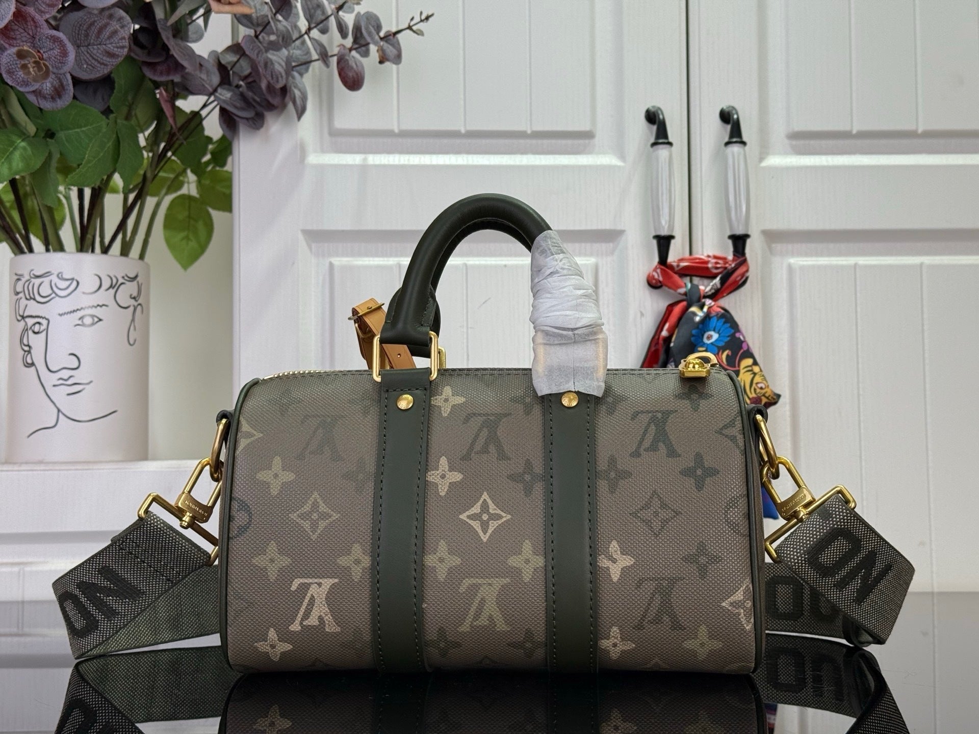 MONOGRAM BARREL CROSSBODY BAG