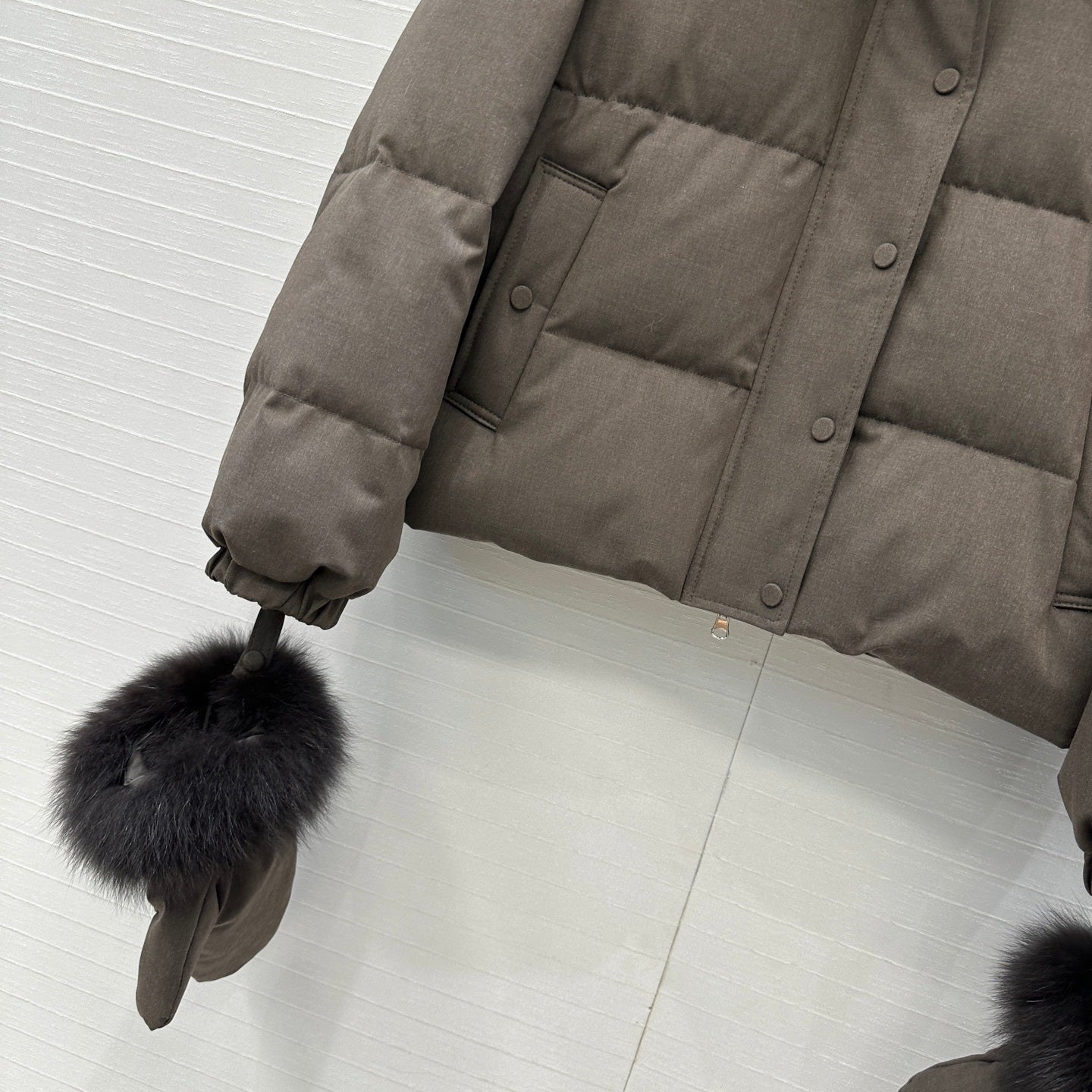 FUR COLLAR PUFFER JACKET