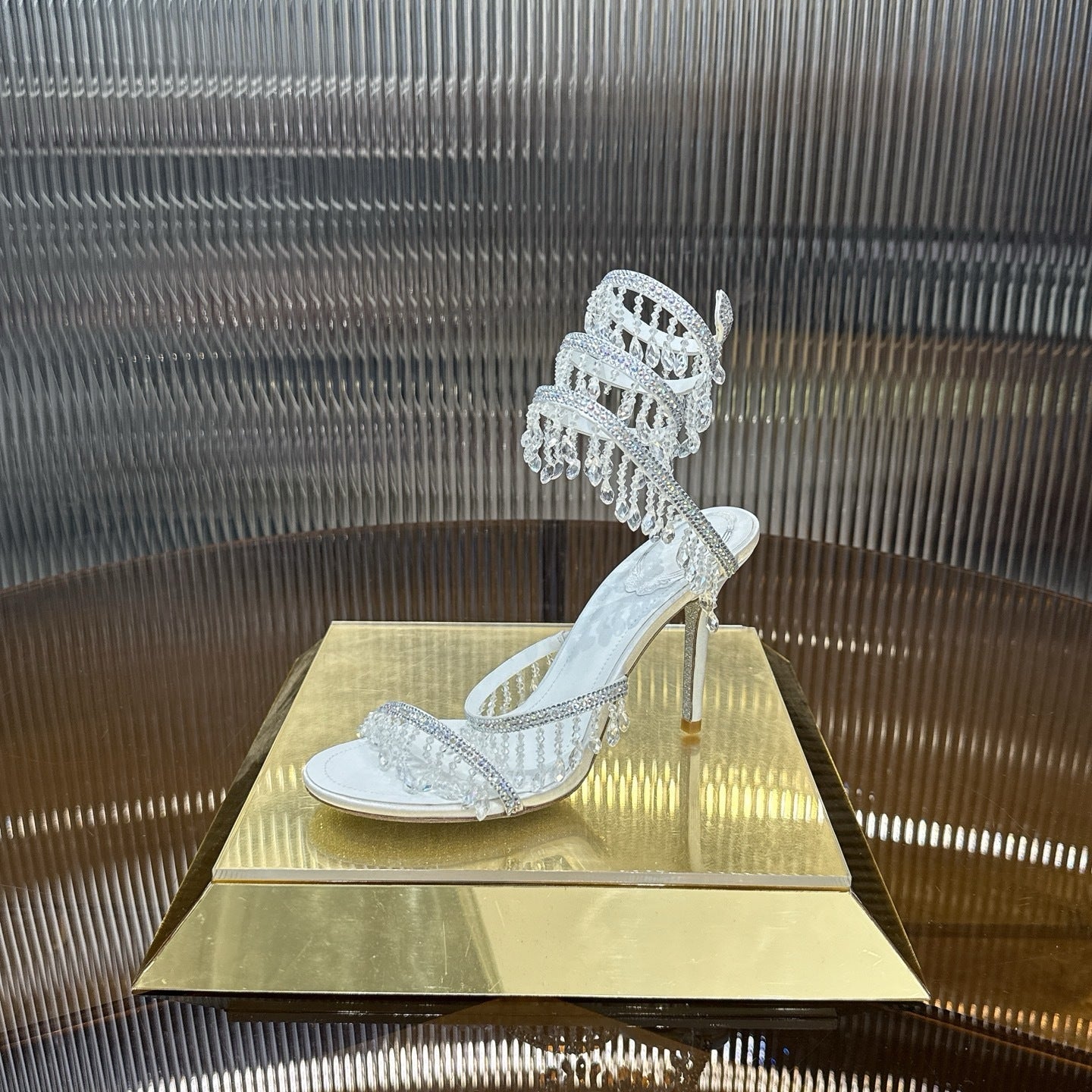 IVORY CASCADE HEELS