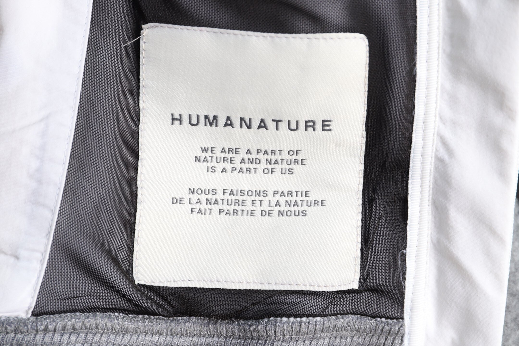 GREY ZIP-UP WOOL BLEND HOODED JACKET