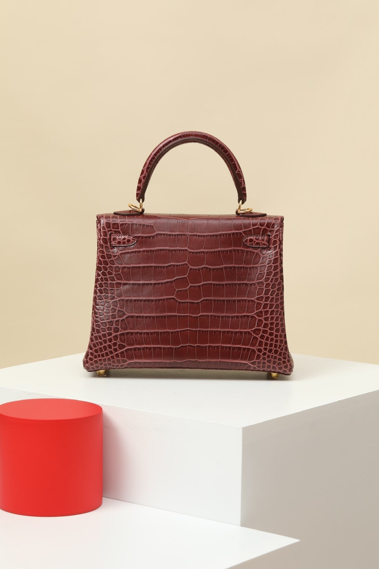 BURGUNDY CROC KELLY