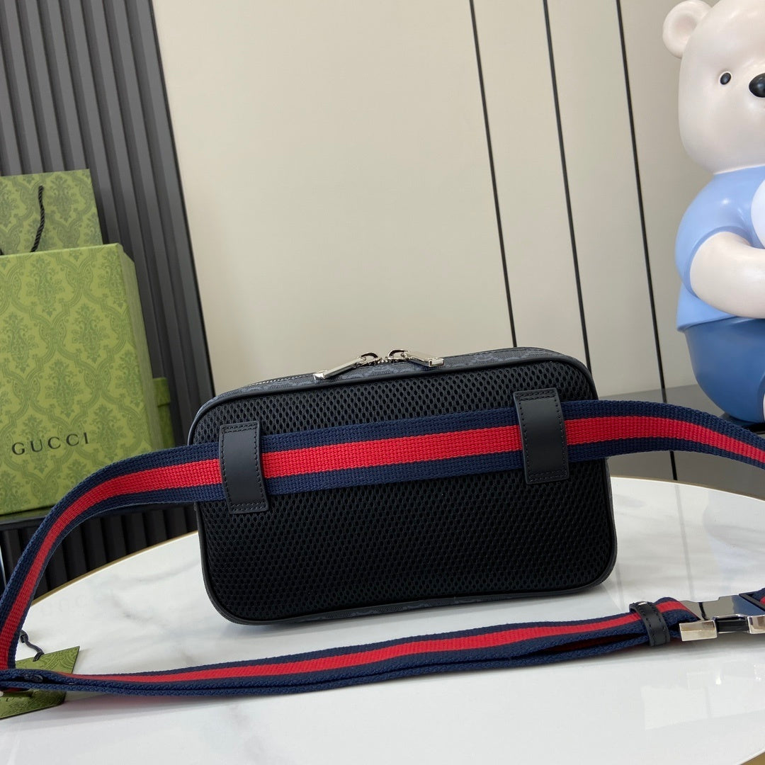 SLIM CANVAS CROSSBODY BAG